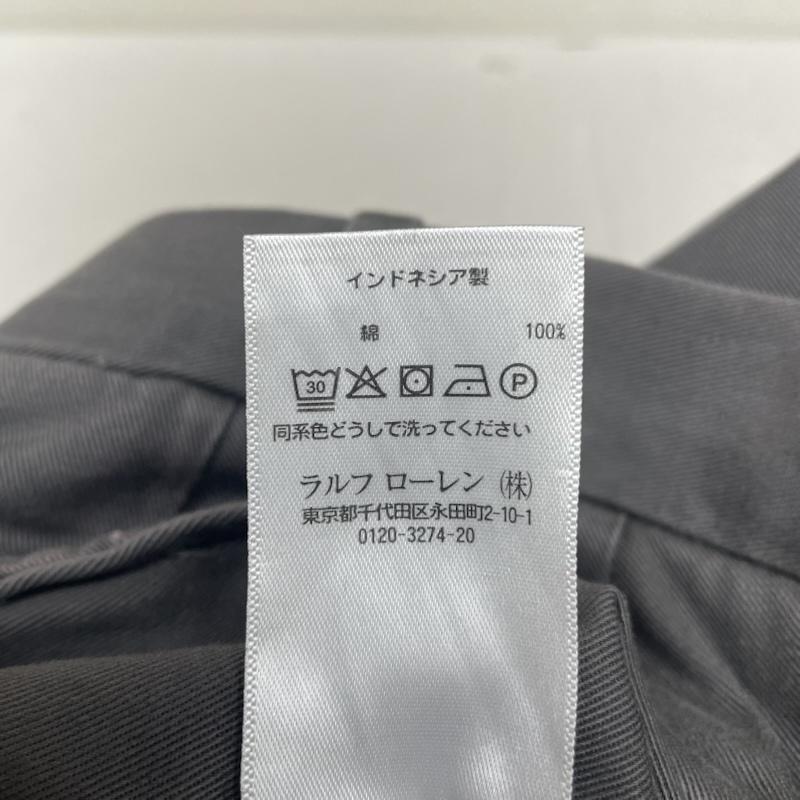 ポロラルフローレン POLO RALPH LAUREN パンツ チノパン チノパン ストレッチチノ パンツ ロゴ 刺繍 ジップフライ ノータック ストレート 34インチ ロゴ、文字 X 刺繍 チャコールグレー / チャコールグレー / メンズ USED 古着 中古 50145230