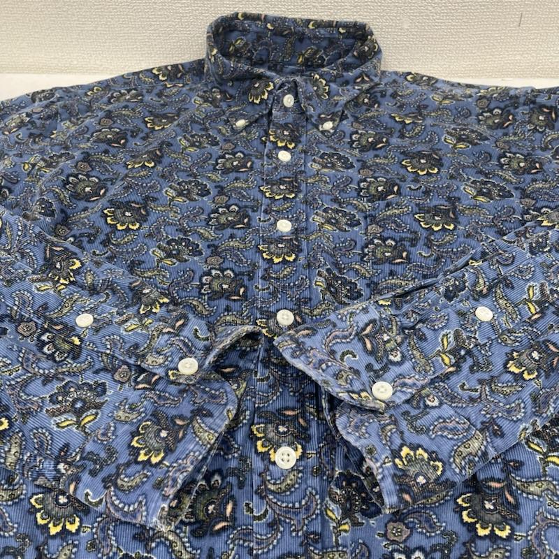 ポロバイラルフローレン Polo by RALPH LAUREN シャツ、ブラウス 長袖 長袖 シャツ ブラウス コーデュロイ ペイズリー 総柄 胸ポケット ボタンダウン XL ペイズリー X 総柄 青 / ブルー / blue メンズ USED 古着 中古 50145233