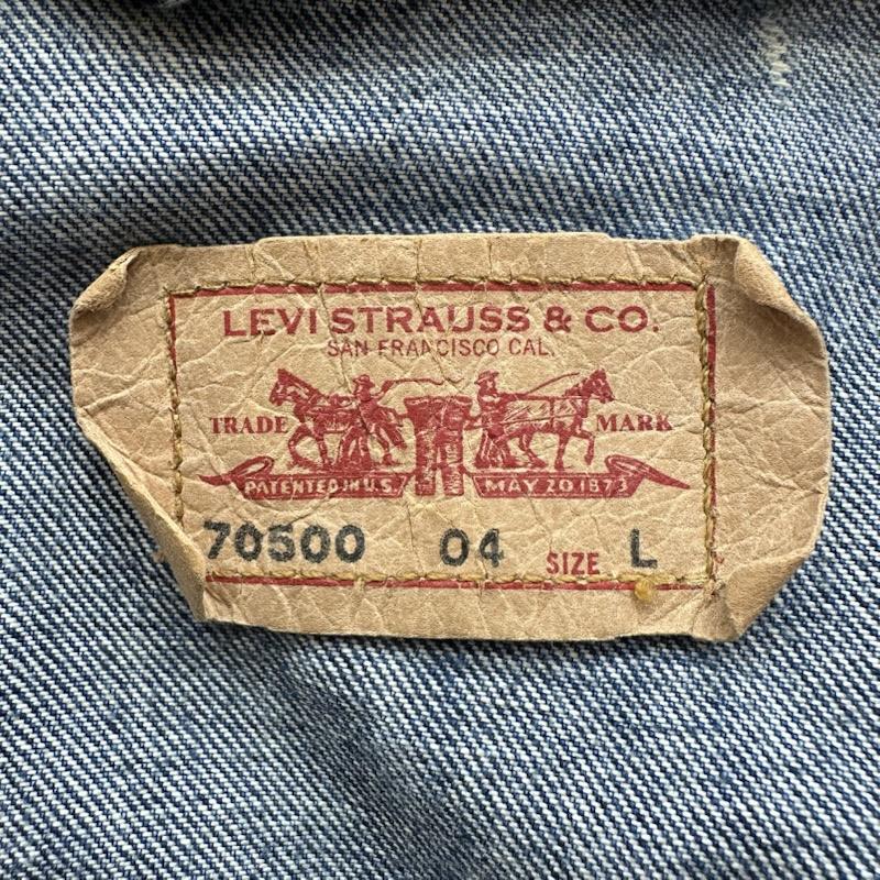 リーバイス Levi s ジャケット、上着 ジャンパー、ブルゾン 00s 3rd ユーロ モデル デニム ジャケット Gジャン 70500 0429 L インディゴ / インディゴ / Indigo メンズ USED 古着 中古 50145238