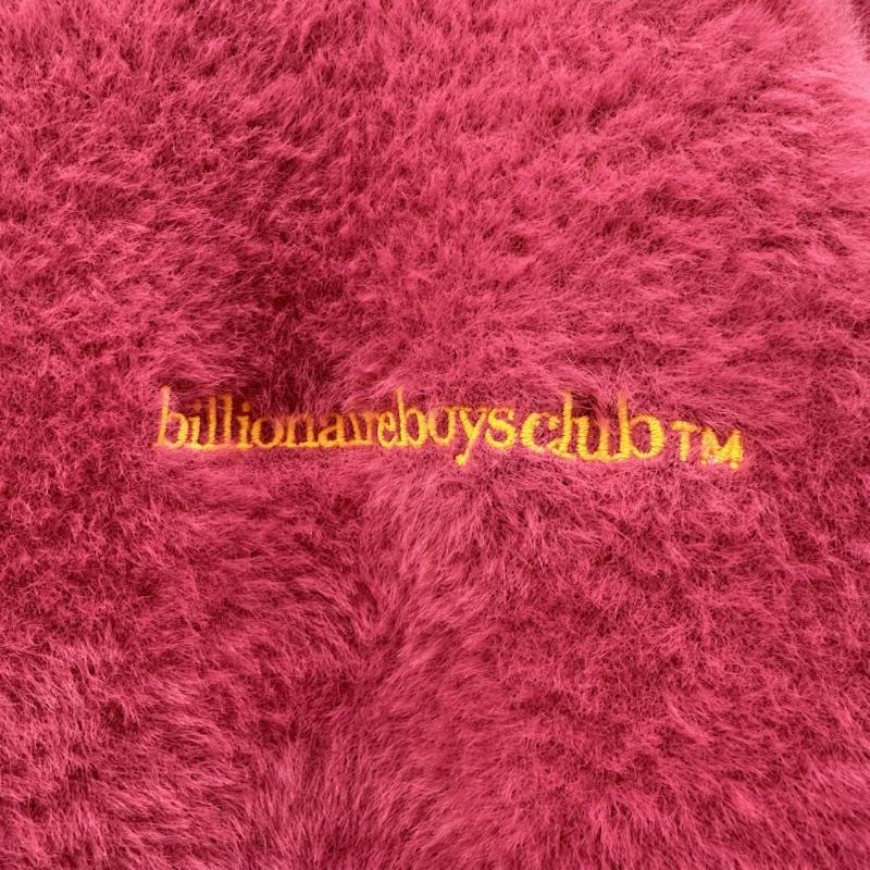 ビリオネア・ボーイズ・クラブ BILLIONAIRE BOYS CLUB ニット、セーター 長袖 ロゴ刺繍 クルーネック シャギー ニット 831-8305 XL 桃 / ピンク / pink メンズ USED 古着 中古 50145243