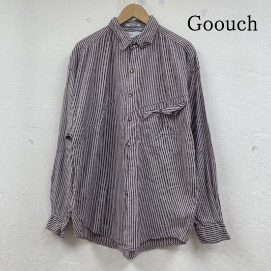 古着 USED シャツ、ブラウス 長袖 長袖 ストライプ シャツ ブラウス Shirt ロングスリーブ 胸ポケット ボタン L ストライプ 白 / ホワイト / white X 灰 / グレー / gray X 赤 / レッド / red メンズ USED 古着 中古 50145246
