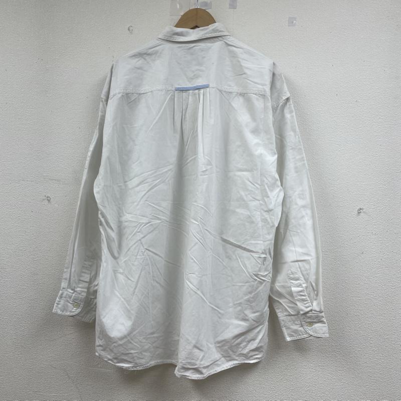 古着 USED シャツ、ブラウス 長袖 90s ヴィンテージ goouch 長袖 シャツ ブラウス Shirt ロングスリーブ 胸ポケット ボタン L 無地 白 / ホワイト / white X マルチカラー / マルチカラー / multicolor メンズ USED 古着 中古 50145248
