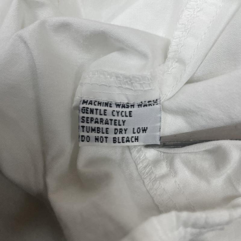 古着 USED シャツ、ブラウス 長袖 90s ヴィンテージ goouch 長袖 シャツ ブラウス Shirt ロングスリーブ 胸ポケット ボタン L 無地 白 / ホワイト / white X マルチカラー / マルチカラー / multicolor メンズ USED 古着 中古 50145248