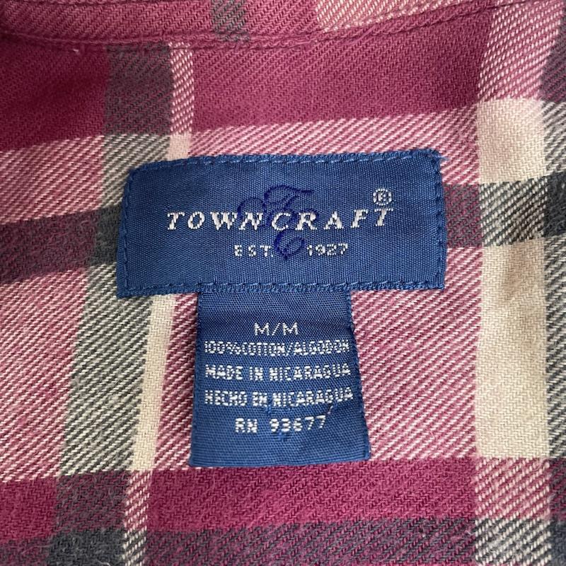 タウンクラフト TOWNCRAFT シャツ、ブラウス 長袖 80s vintage 青タグ 長袖 ボタンダウン コットン フランネル シャツ M チェック マルチカラー / マルチカラー / multicolor メンズ USED 古着 中古 50145249