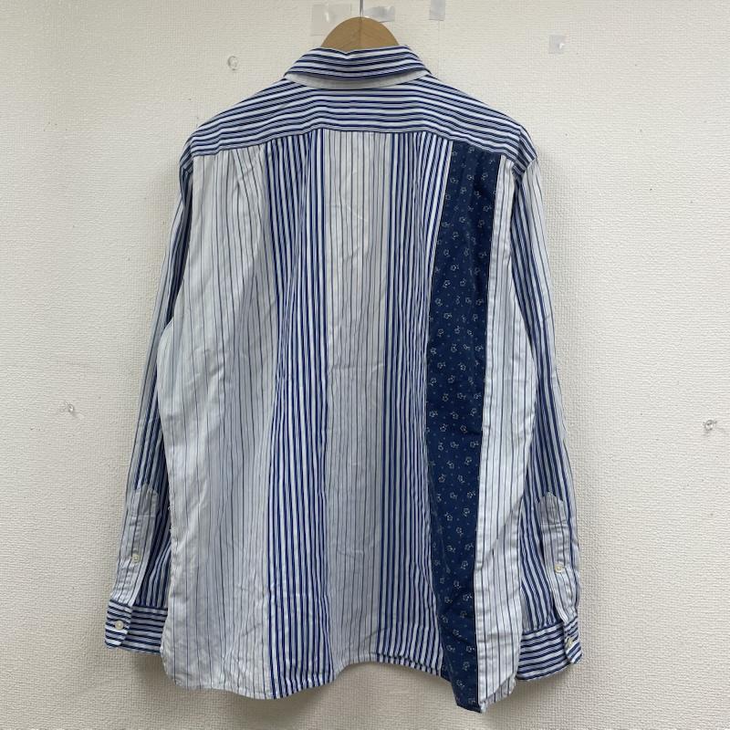 ラルフローレン RALPHLAUREN シャツ、ブラウス 長袖 90s CLASSIC FIT 長袖 ボタンダウン シャツ ブラウス クレイジーパターン ストライプ L ストライプ X 花柄 青 / ブルー / blue メンズ USED 古着 中古 50145260