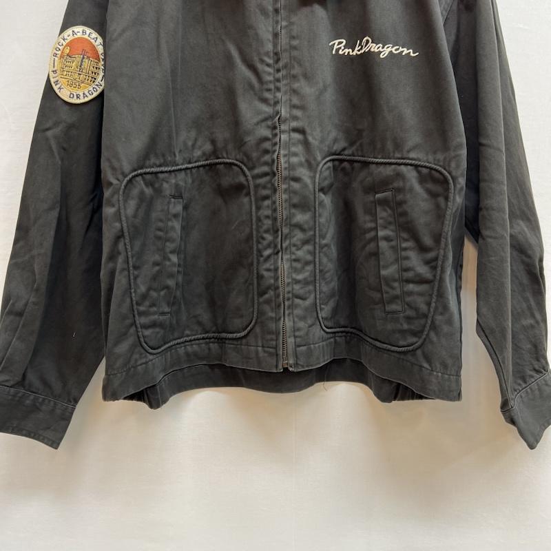クリームソーダ CREAMSODA ジャケット、上着 ジャンパー、ブルゾン ビンテージ 金タグ ピンクドラゴン スイングトップ 黒 / ブラック / black メンズ USED 古着 中古 50145282