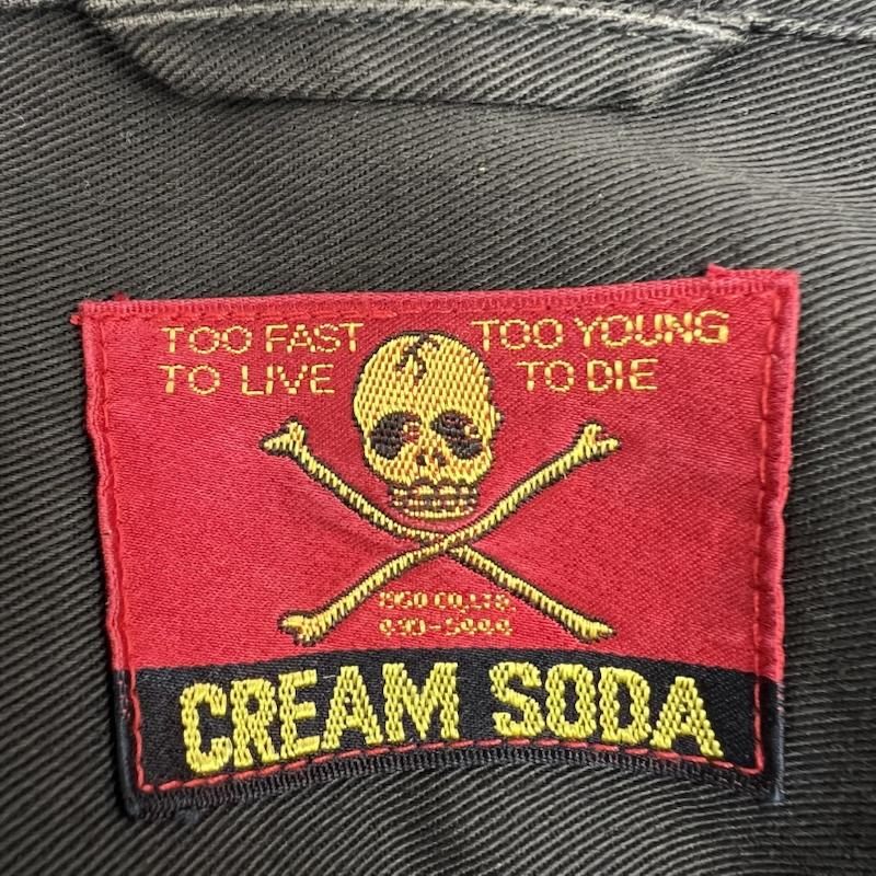 クリームソーダ CREAMSODA ジャケット、上着 ジャンパー、ブルゾン ビンテージ 金タグ ピンクドラゴン スイングトップ 黒 / ブラック / black メンズ USED 古着 中古 50145282