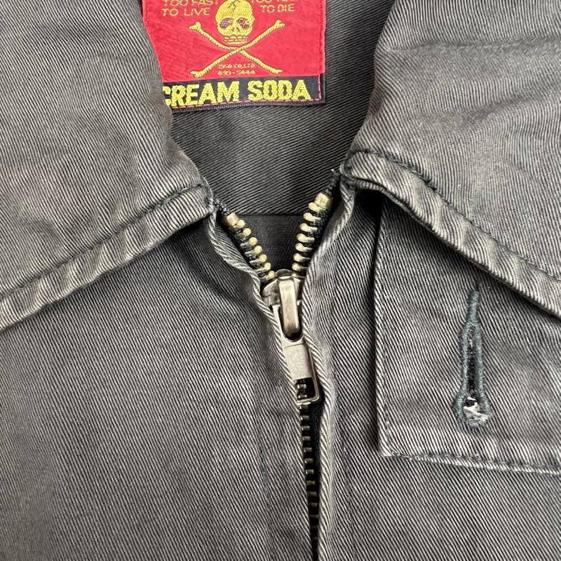 クリームソーダ CREAMSODA ジャケット、上着 ジャンパー、ブルゾン ビンテージ 金タグ ピンクドラゴン スイングトップ 黒 / ブラック / black メンズ USED 古着 中古 50145282