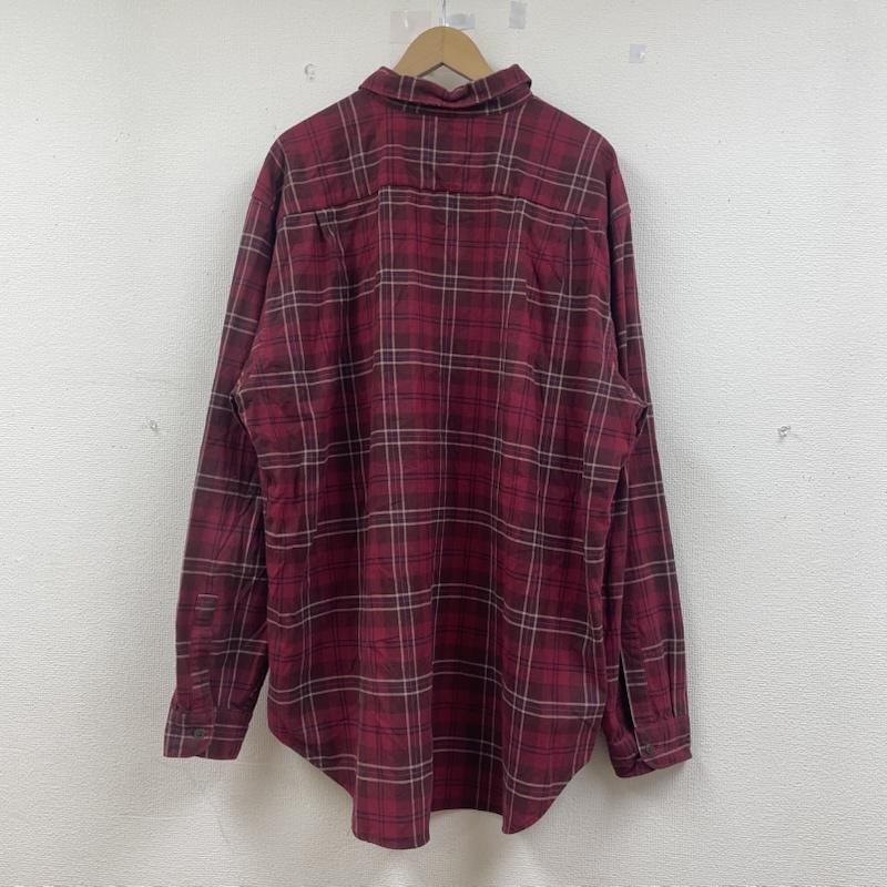 ギャップ GAP シャツ、ブラウス 長袖 90s old 長袖 フランネルシャツ ボタン チェック柄 大きめ XL チェック 赤 / レッド / red X マルチカラー / マルチカラー / multicolor メンズ USED 古着 中古 50145283