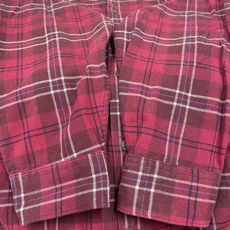 ギャップ GAP シャツ、ブラウス 長袖 90s old 長袖 フランネルシャツ ボタン チェック柄 大きめ XL チェック 赤 / レッド / red X マルチカラー / マルチカラー / multicolor メンズ USED 古着 中古 50145283