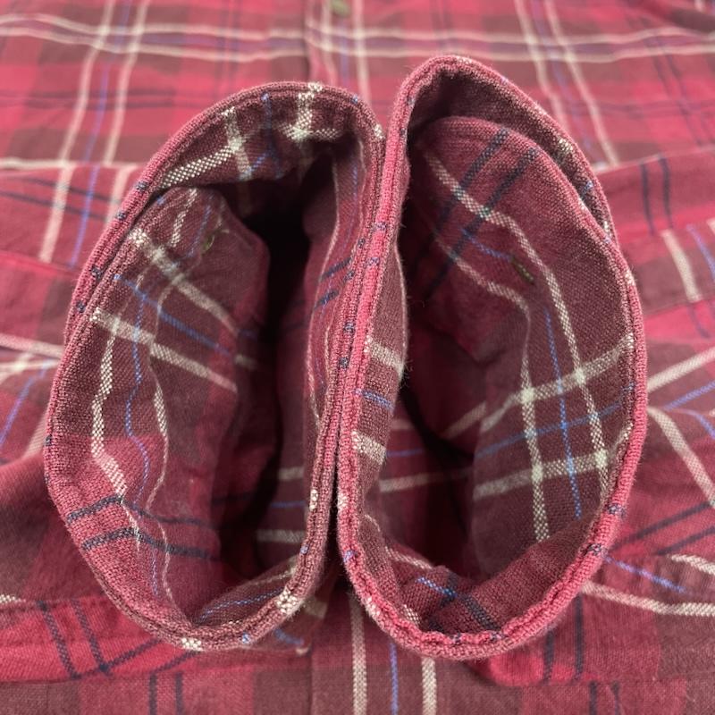 ギャップ GAP シャツ、ブラウス 長袖 90s old 長袖 フランネルシャツ ボタン チェック柄 大きめ XL チェック 赤 / レッド / red X マルチカラー / マルチカラー / multicolor メンズ USED 古着 中古 50145283