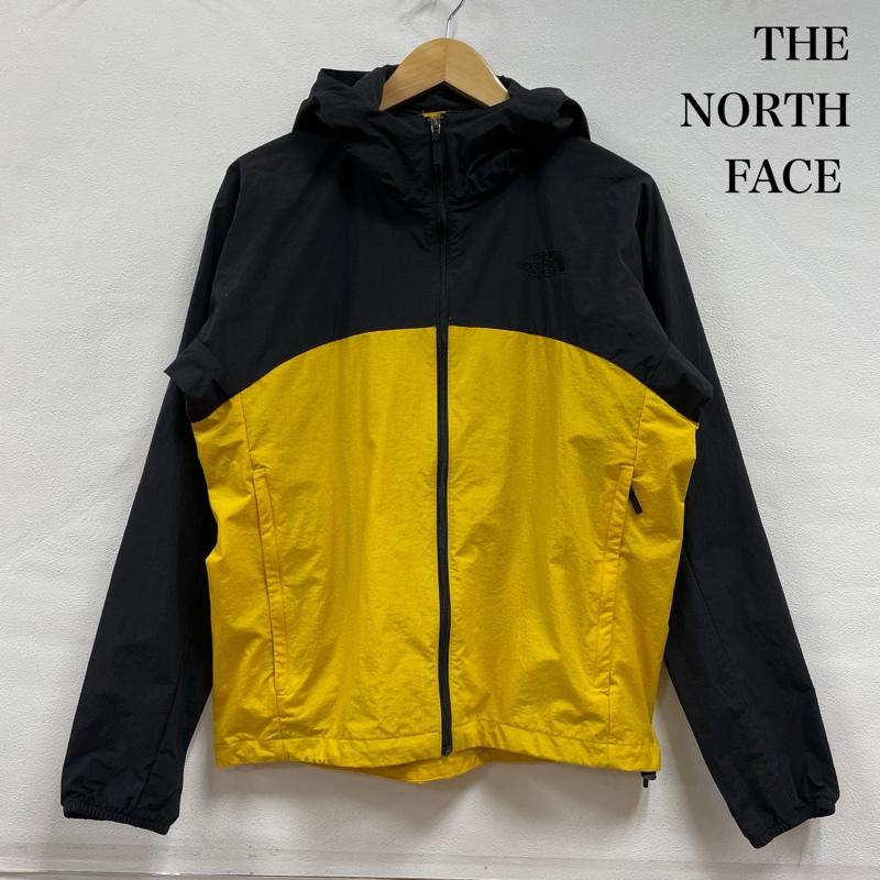 ザノースフェイス THE NORTH FACE ジャケット、上着 ジャンパー、ブルゾン マウンテンパーカー ナイロンジャケット ウィンドブレーカーNP71801Z M ワンポイント X ロゴ、文字 X 刺繍 黒 / ブラック / black X 黄 / イエロー / yellow メンズ USED 古着 中古 50145301
