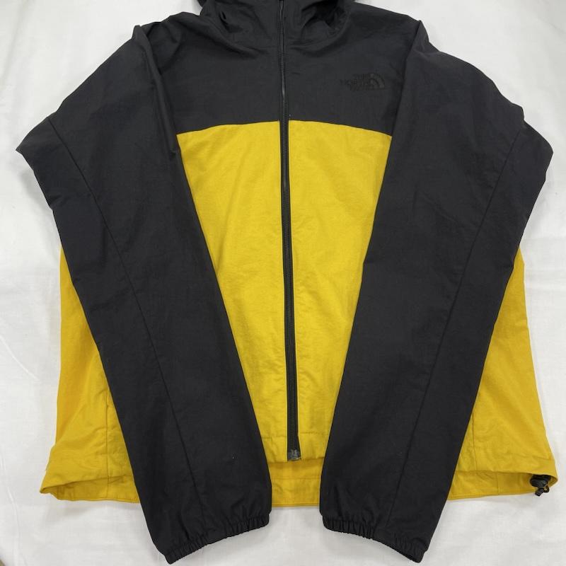 ザノースフェイス THE NORTH FACE ジャケット、上着 ジャンパー、ブルゾン マウンテンパーカー ナイロンジャケット ウィンドブレーカーNP71801Z M ワンポイント X ロゴ、文字 X 刺繍 黒 / ブラック / black X 黄 / イエロー / yellow メンズ USED 古着 中古 50145301