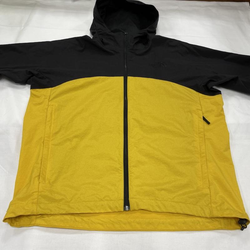 ザノースフェイス THE NORTH FACE ジャケット、上着 ジャンパー、ブルゾン マウンテンパーカー ナイロンジャケット ウィンドブレーカーNP71801Z M ワンポイント X ロゴ、文字 X 刺繍 黒 / ブラック / black X 黄 / イエロー / yellow メンズ USED 古着 中古 50145301