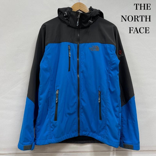 ザノースフェイス THE NORTH FACE ジャケット、上着 ジャンパー、ブルゾン フライト シリーズ ウインドブレーカー 裏起毛 ナイロン マウンテン パーカー フーディー ジップアップ - ワンポイント X ロゴ、文字 X 刺繍 青 / ブルー / blue X 黒 / ブラック / black X ダークグレー / ダークグレー / メンズ USED 古着 中古 50145302
