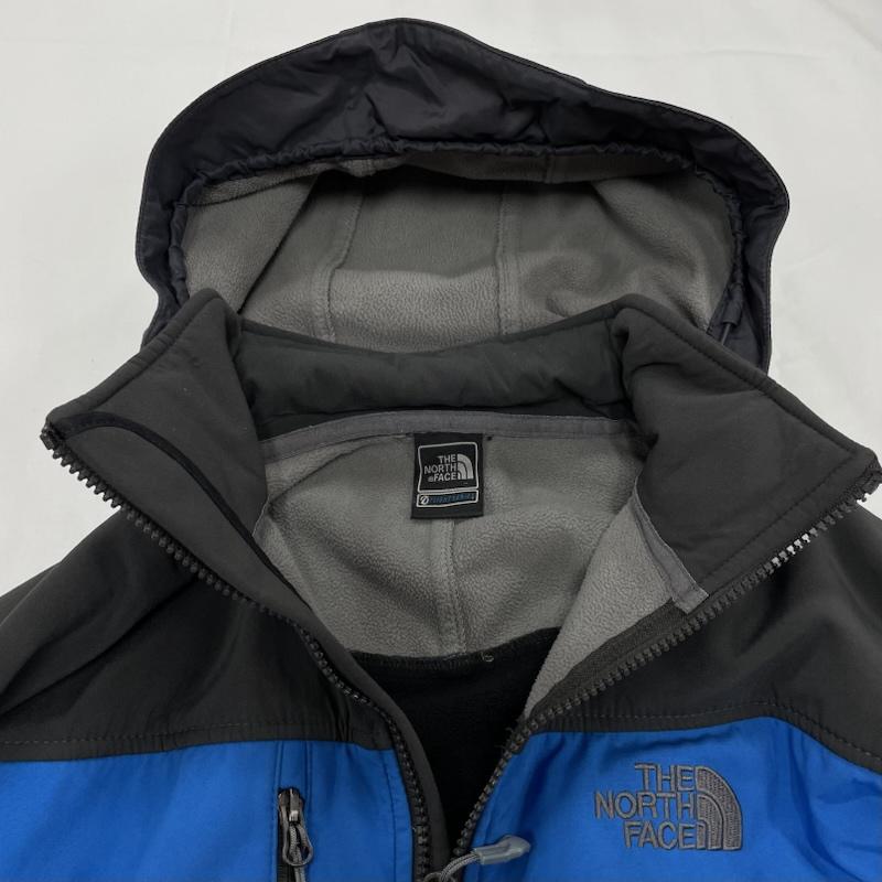 ザノースフェイス THE NORTH FACE ジャケット、上着 ジャンパー、ブルゾン フライト シリーズ ウインドブレーカー 裏起毛 ナイロン マウンテン パーカー フーディー ジップアップ - ワンポイント X ロゴ、文字 X 刺繍 青 / ブルー / blue X 黒 / ブラック / black X ダークグレー / ダークグレー / メンズ USED 古着 中古 50145302