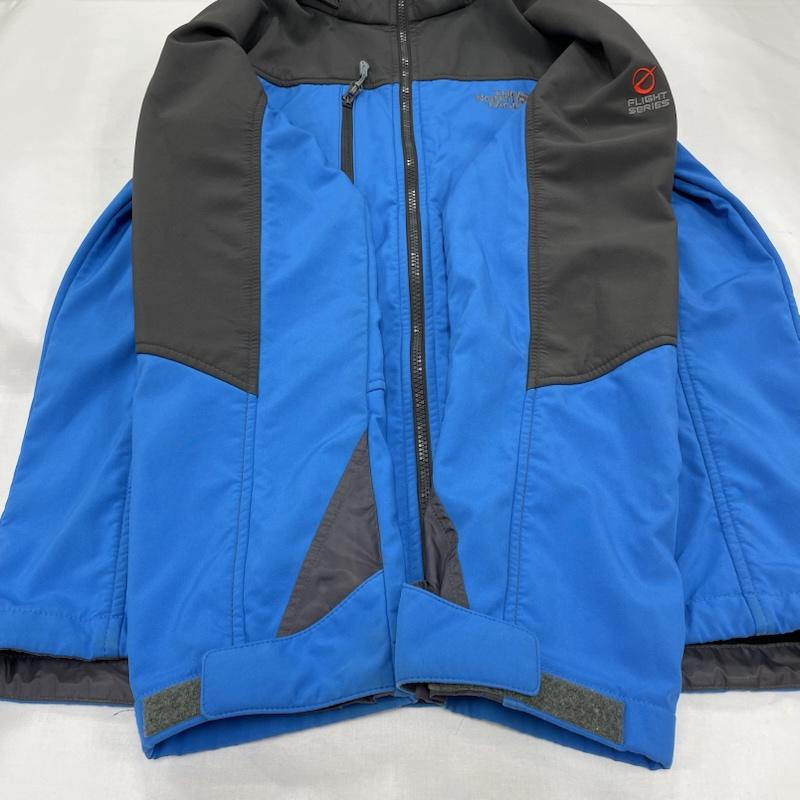 ザノースフェイス THE NORTH FACE ジャケット、上着 ジャンパー、ブルゾン フライト シリーズ ウインドブレーカー 裏起毛 ナイロン マウンテン パーカー フーディー ジップアップ - ワンポイント X ロゴ、文字 X 刺繍 青 / ブルー / blue X 黒 / ブラック / black X ダークグレー / ダークグレー / メンズ USED 古着 中古 50145302