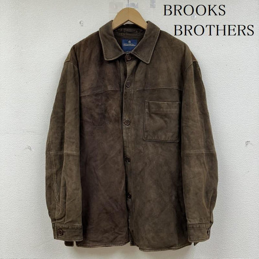ブルックス ブラザーズ BROOKS BROTHERS ジャケット、上着 ジャンパー、ブルゾン ラム レザー シャツ ジャケット M 茶 / ブラウン / brown メンズ USED 古着 中古 50145319