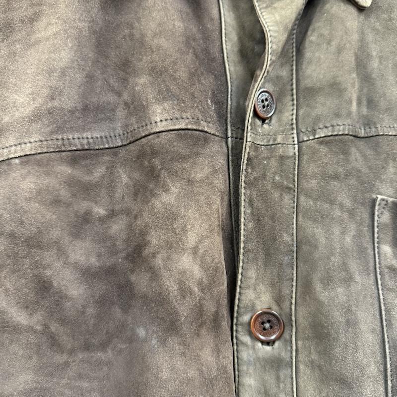 ブルックス ブラザーズ BROOKS BROTHERS ジャケット、上着 ジャンパー、ブルゾン ラム レザー シャツ ジャケット M 茶 / ブラウン / brown メンズ USED 古着 中古 50145319