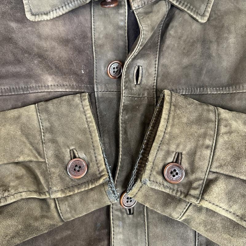 ブルックス ブラザーズ BROOKS BROTHERS ジャケット、上着 ジャンパー、ブルゾン ラム レザー シャツ ジャケット M 茶 / ブラウン / brown メンズ USED 古着 中古 50145319
