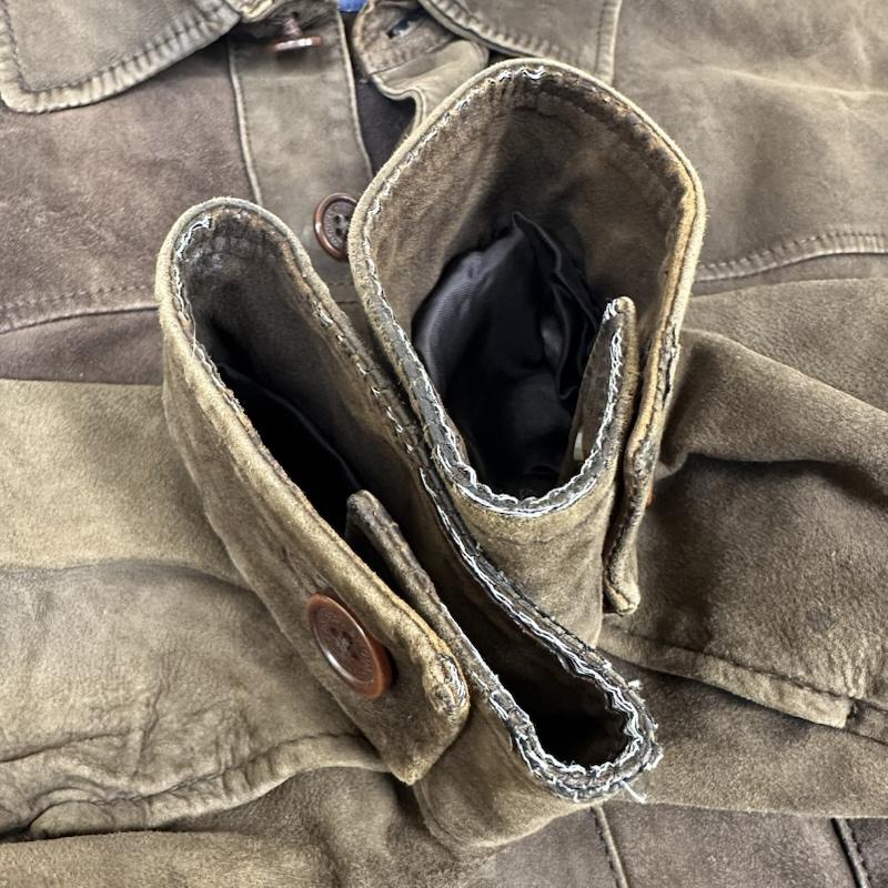 ブルックス ブラザーズ BROOKS BROTHERS ジャケット、上着 ジャンパー、ブルゾン ラム レザー シャツ ジャケット M 茶 / ブラウン / brown メンズ USED 古着 中古 50145319