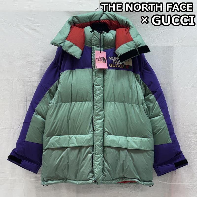 ザノースフェイス THE NORTH FACE ジャケット、上着 ダウンジャケット タグ付き GUCCI グッチ コラボ 21AW 切替 フーデッド ダウン ジャケット 700fp NF0A7UHB XL メンズ USED 古着 中古 50145335