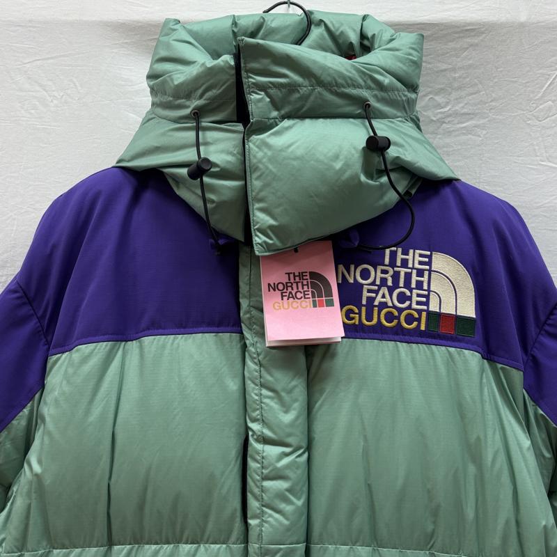 ザノースフェイス THE NORTH FACE ジャケット、上着 ダウンジャケット タグ付き GUCCI グッチ コラボ 21AW 切替 フーデッド ダウン ジャケット 700fp NF0A7UHB XL メンズ USED 古着 中古 50145335