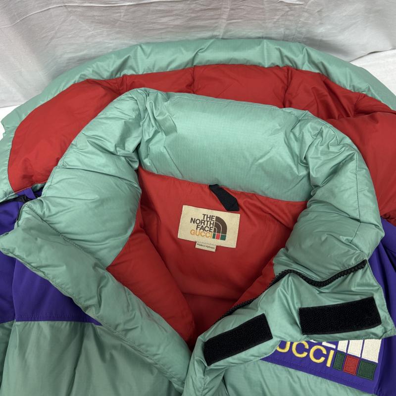 ザノースフェイス THE NORTH FACE ジャケット、上着 ダウンジャケット タグ付き GUCCI グッチ コラボ 21AW 切替 フーデッド ダウン ジャケット 700fp NF0A7UHB XL メンズ USED 古着 中古 50145335