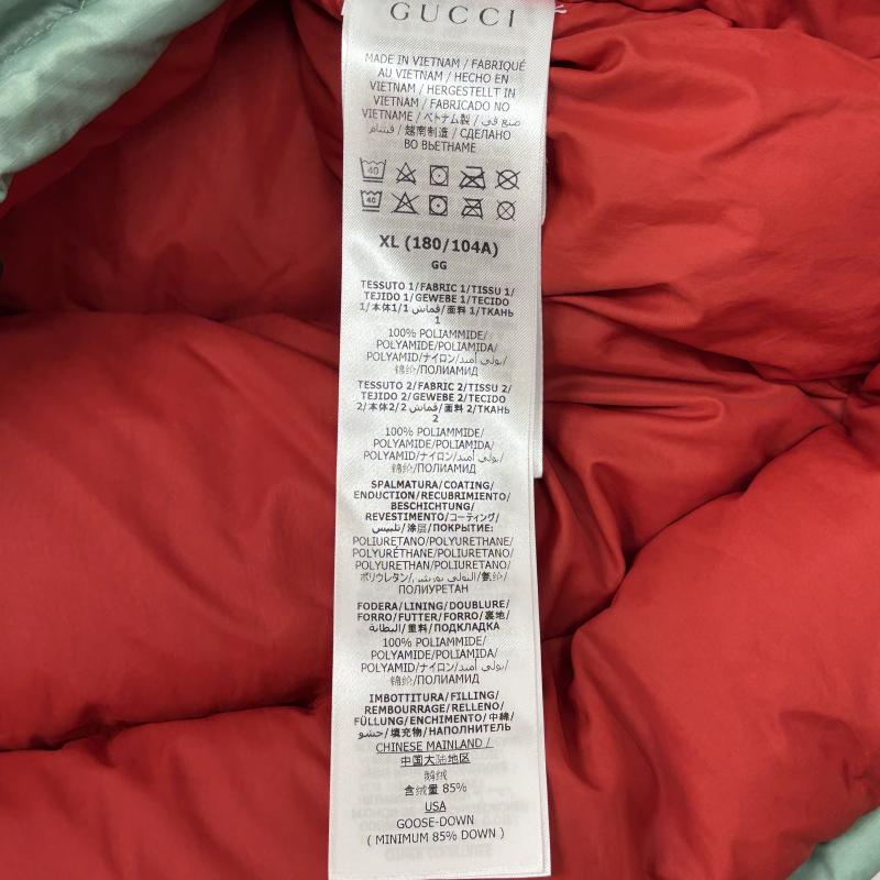 ザノースフェイス THE NORTH FACE ジャケット、上着 ダウンジャケット タグ付き GUCCI グッチ コラボ 21AW 切替 フーデッド ダウン ジャケット 700fp NF0A7UHB XL メンズ USED 古着 中古 50145335