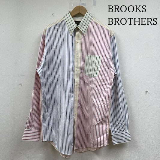 ブルックス ブラザーズ BROOKS BROTHERS シャツ、ブラウス 長袖 長袖 ボタンダウン シャツ Shirt ロングスリーブ クレイジーパターン ノンアイロン ストライプ マルチカラー M ストライプ マルチカラー / マルチカラー / multicolor メンズ USED 古着 中古 50145375