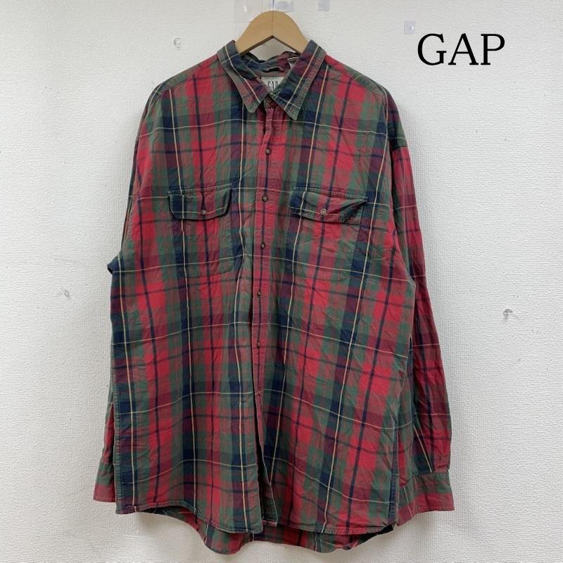 ギャップ GAP シャツ、ブラウス 長袖 90 s OLD ロングスリーブシャツ オックスフォード チェック XL チェック マルチカラー / マルチカラー / multicolor メンズ USED 古着 中古 50145378