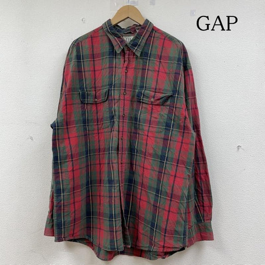 ギャップ GAP シャツ、ブラウス 長袖 90 s OLD ロングスリーブシャツ オックスフォード チェック XL チェック マルチカラー / マルチカラー / multicolor メンズ USED 古着 中古 50145378