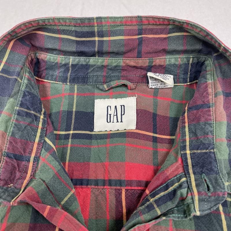 ギャップ GAP シャツ、ブラウス 長袖 90 s OLD ロングスリーブシャツ オックスフォード チェック XL チェック マルチカラー / マルチカラー / multicolor メンズ USED 古着 中古 50145378