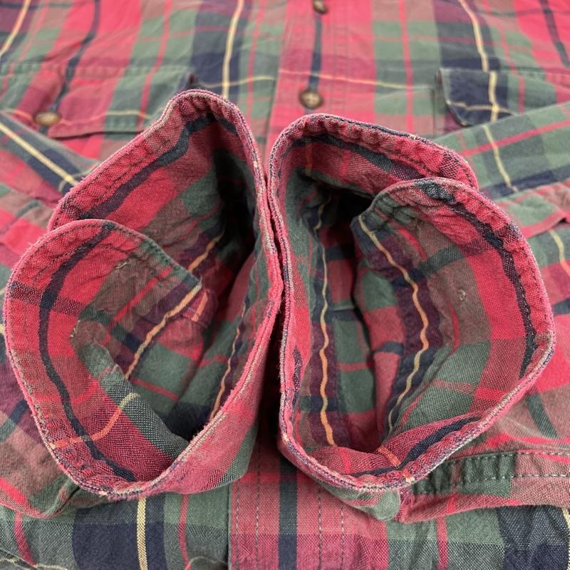 ギャップ GAP シャツ、ブラウス 長袖 90 s OLD ロングスリーブシャツ オックスフォード チェック XL チェック マルチカラー / マルチカラー / multicolor メンズ USED 古着 中古 50145378