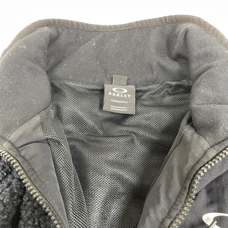 オークリー OAKLEY ジャケット、上着 ジャンパー、ブルゾン FOA401607 エンハンス FGL ボア ジャケット フルジップアップ ロゴ S ロゴ、文字 X プリント 黒 / ブラック / black メンズ USED 古着 中古 50145388