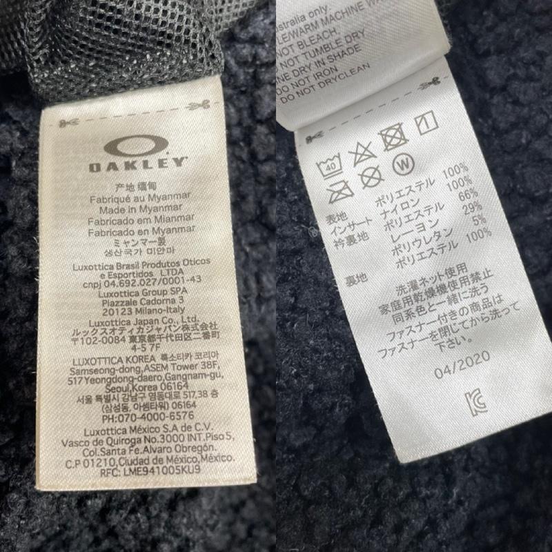 オークリー OAKLEY ジャケット、上着 ジャンパー、ブルゾン FOA401607 エンハンス FGL ボア ジャケット フルジップアップ ロゴ S ロゴ、文字 X プリント 黒 / ブラック / black メンズ USED 古着 中古 50145388
