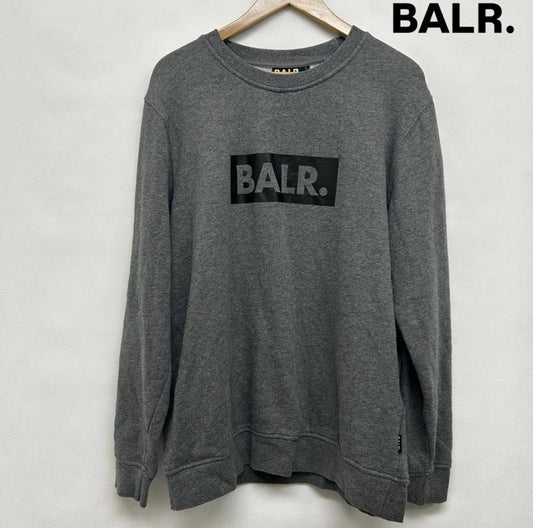 古着 USED トレーナー 長袖 BALR.長袖スウェット フロントプリント L ロゴ、文字 灰 / グレー / gray メンズ USED 古着 中古 50145403