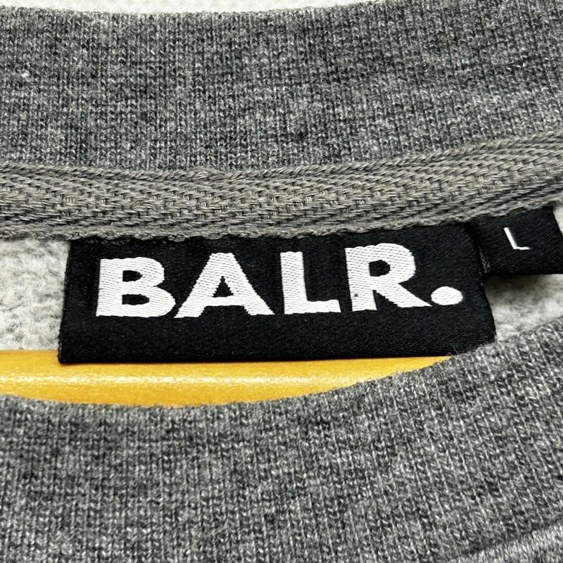 古着 USED トレーナー 長袖 BALR.長袖スウェット フロントプリント L ロゴ、文字 灰 / グレー / gray メンズ USED 古着 中古 50145403