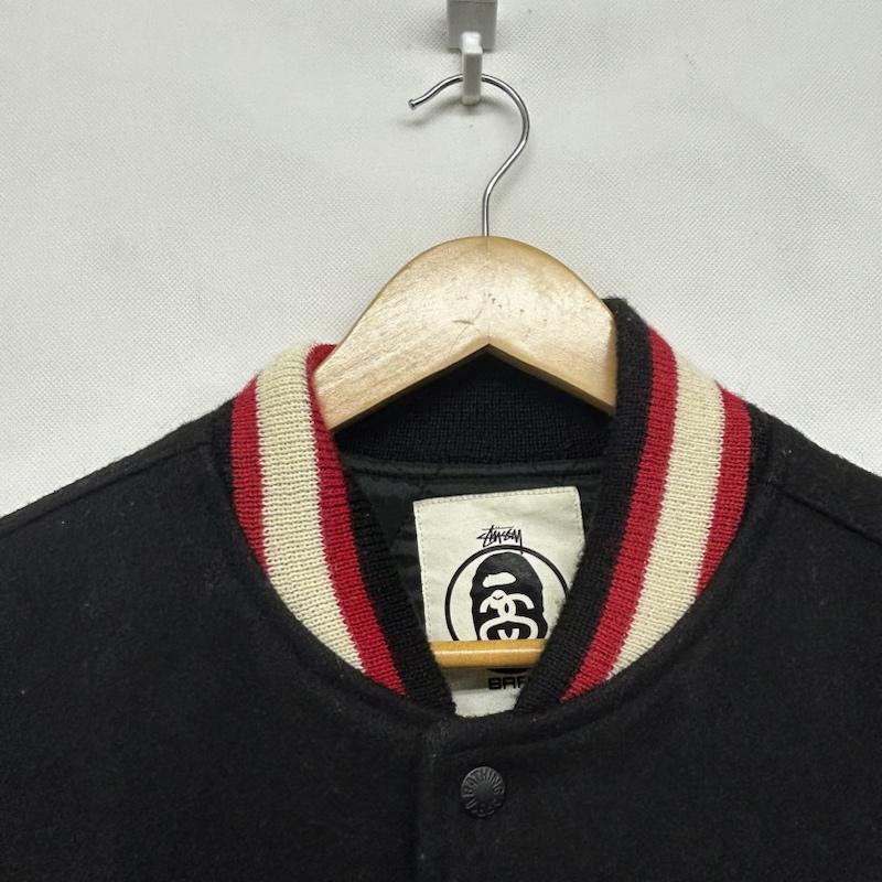 アベイシングエイプ A BATHING APE ジャケット、上着 ジャンパー、ブルゾン A BATHING APE x STUSSY スタジアムジャケット 刺繍ワッペン M 刺繍 マルチカラー / マルチカラー / multicolor メンズ USED 古着 中古 50145407