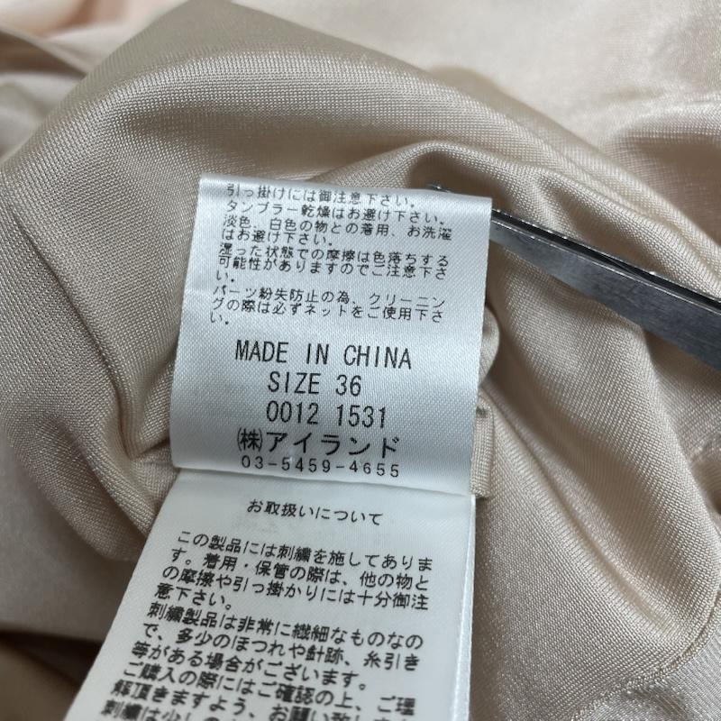 グレースコンチネンタル GRACE CONTINENTAL ワンピース ひざ丈スカート ビジュー ワンピース パフスリーブ ドレス 結婚式 フォーマル 36  桃 / ピンク / pink レディース USED 古着 中古 50145410