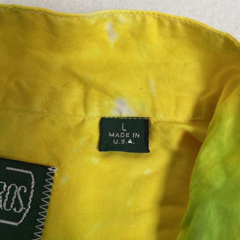 ギットマンブラザーズ GITMAN BROS. シャツ、ブラウス 長袖 長袖 シャツ バンドカラー ブラウス Shirt ロングスリーブ タイダイ柄 マルチカラー USA製 L  マルチカラー / マルチカラー / multicolor メンズ USED 古着 中古 50145417