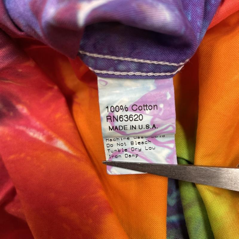 ギットマンブラザーズ GITMAN BROS. シャツ、ブラウス 長袖 長袖 シャツ バンドカラー ブラウス Shirt ロングスリーブ タイダイ柄 マルチカラー USA製 L  マルチカラー / マルチカラー / multicolor メンズ USED 古着 中古 50145417