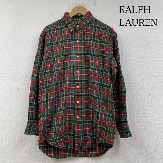 ラルフローレン RALPHLAUREN シャツ、ブラウス 長袖 90s 長袖 ボタンダウン シャツ ブラウス タータンチェック 柄 ポニーロゴ 刺繍 M チェック X ロゴ、文字 X ワンポイント X 刺繍 マルチカラー / マルチカラー / multicolor メンズ USED 古着 中古 50145419
