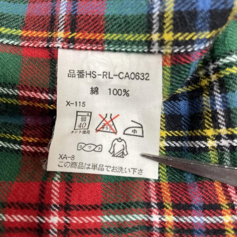 ラルフローレン RALPHLAUREN シャツ、ブラウス 長袖 90s 長袖 ボタンダウン シャツ ブラウス タータンチェック 柄 ポニーロゴ 刺繍 M チェック X ロゴ、文字 X ワンポイント X 刺繍 マルチカラー / マルチカラー / multicolor メンズ USED 古着 中古 50145419
