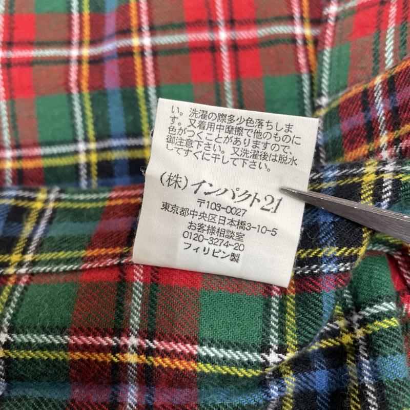 ラルフローレン RALPHLAUREN シャツ、ブラウス 長袖 90s 長袖 ボタンダウン シャツ ブラウス タータンチェック 柄 ポニーロゴ 刺繍 M チェック X ロゴ、文字 X ワンポイント X 刺繍 マルチカラー / マルチカラー / multicolor メンズ USED 古着 中古 50145419