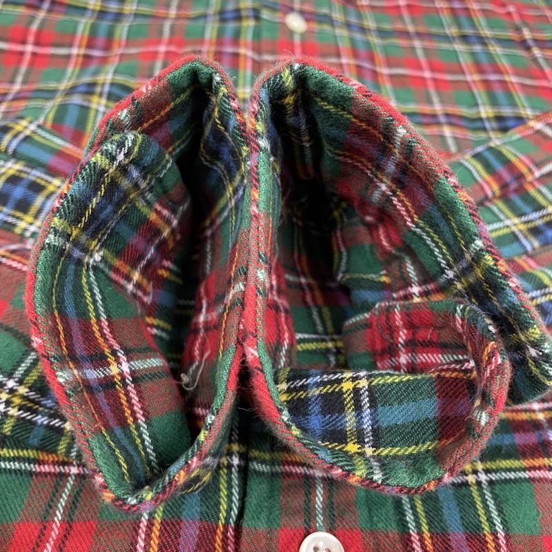 ラルフローレン RALPHLAUREN シャツ、ブラウス 長袖 90s 長袖 ボタンダウン シャツ ブラウス タータンチェック 柄 ポニーロゴ 刺繍 M チェック X ロゴ、文字 X ワンポイント X 刺繍 マルチカラー / マルチカラー / multicolor メンズ USED 古着 中古 50145419