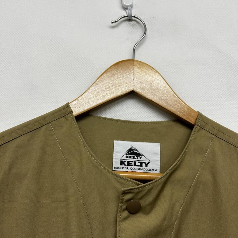 ケルティ KELTY ジャケット、上着 ジャンパー、ブルゾン KELTY×SHIPS ノーカラージャケット M ワンポイント ベージュ / ベージュ / beige メンズ USED 古着 中古 50145422