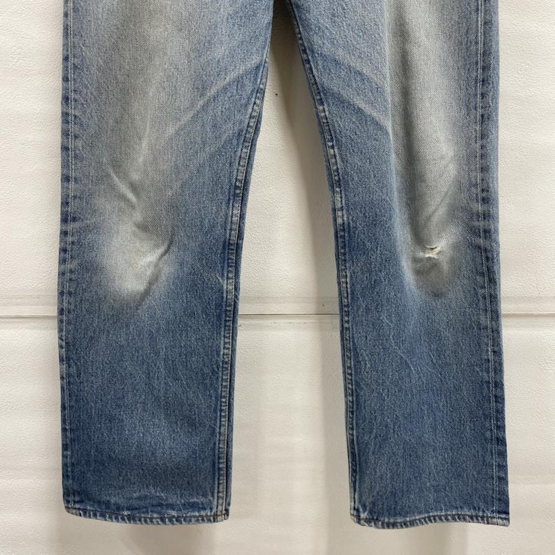 リーバイス Levi s パンツ デニム、ジーンズ 501 USA製 80 s ヴィンテージ ボタン裏 501 シングルステッチ 35インチ 無地 水色 / ライトブルー / メンズ USED 古着 中古 50145457