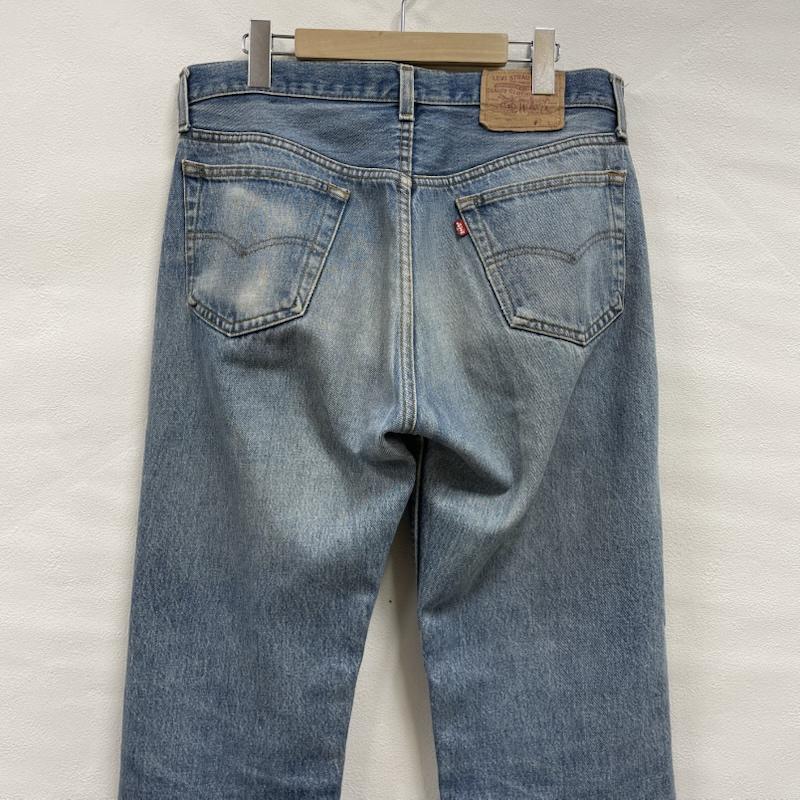 リーバイス Levi s パンツ デニム、ジーンズ 501 USA製 80 s ヴィンテージ ボタン裏 501 シングルステッチ 35インチ 無地 水色 / ライトブルー / メンズ USED 古着 中古 50145457