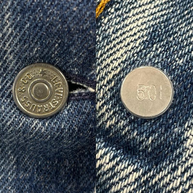 リーバイス Levi s パンツ デニム、ジーンズ 501 USA製 80 s ヴィンテージ ボタン裏 501 シングルステッチ 35インチ 無地 水色 / ライトブルー / メンズ USED 古着 中古 50145457
